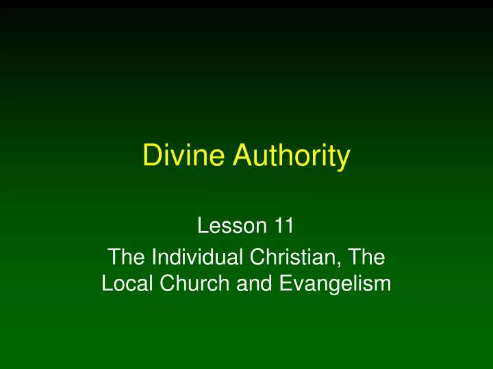 divine authority
