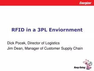 RFID in a 3PL Enviornment