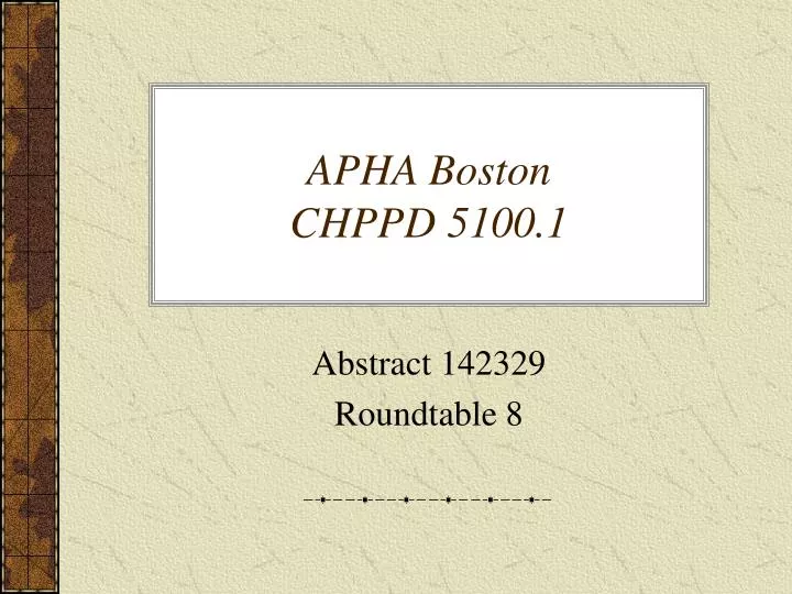 apha boston chppd 5100 1