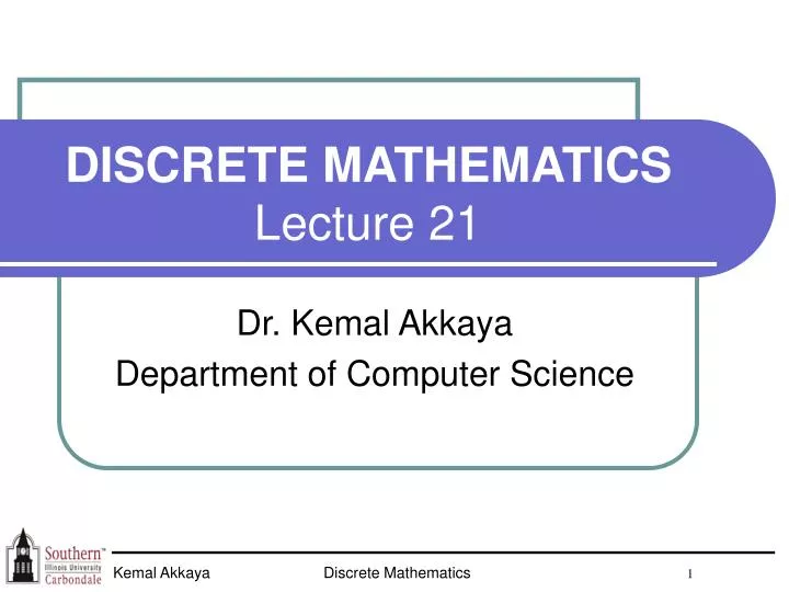 discrete mathematics lecture 21