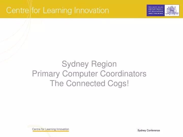 sydney region primary computer coordinators the connected cogs
