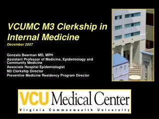 VCUMC M3 Clerkship in Internal Medicine December 2007