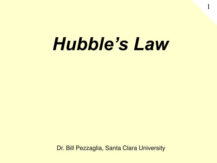 hubble s law