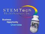 Business Opportunity 	 Overview - slide 1