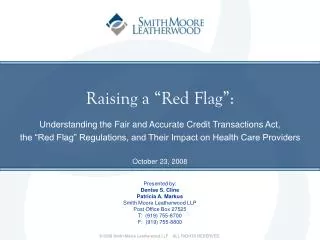 Raising a “Red Flag”: