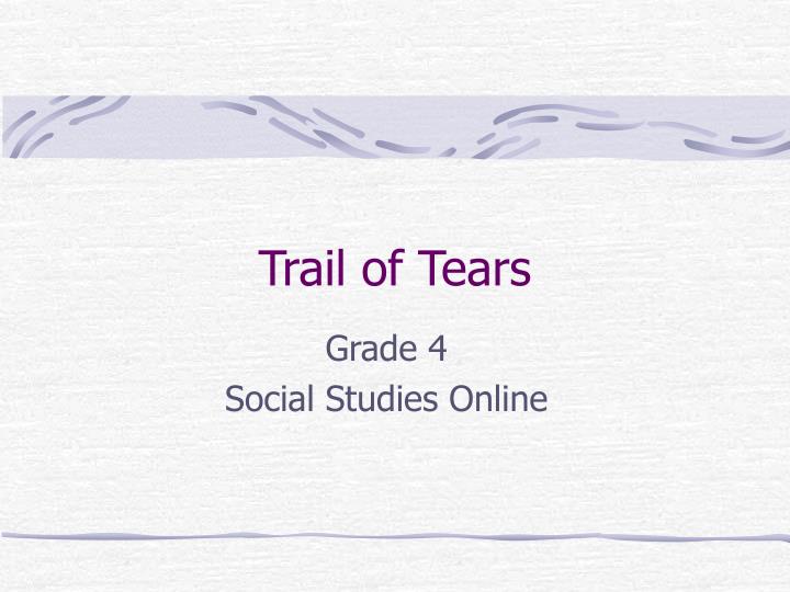 trail of tears