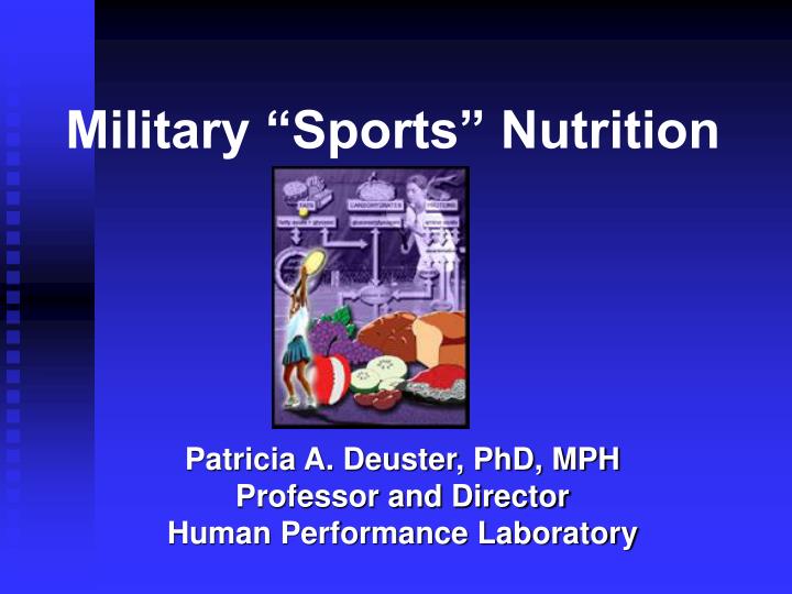 military sports nutrition