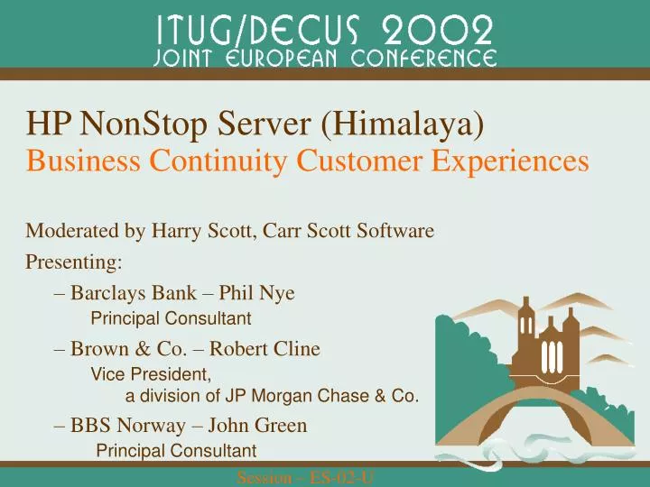 hp nonstop server himalaya business continuity customer experiences