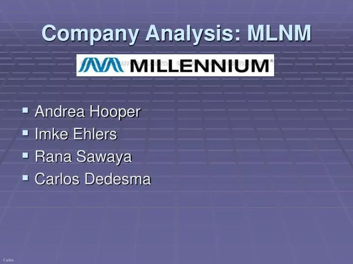 company analysis mlnm