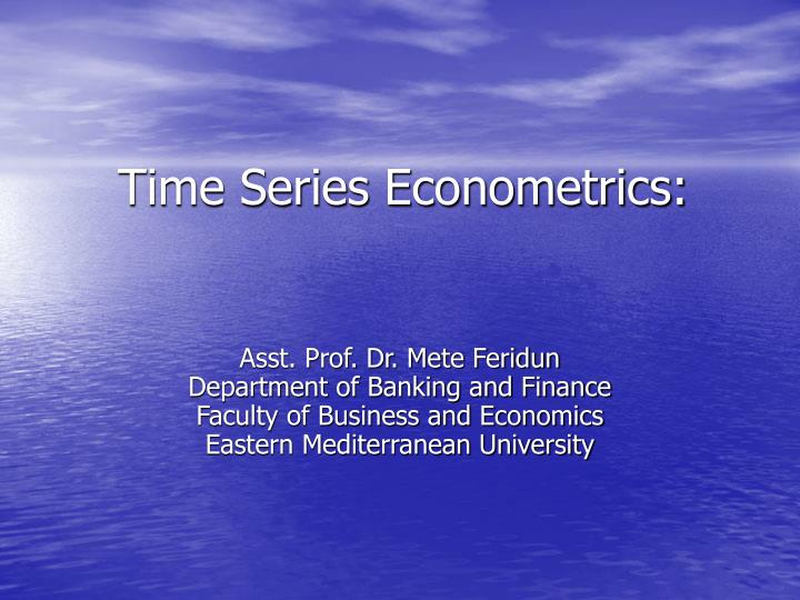 time series econometrics