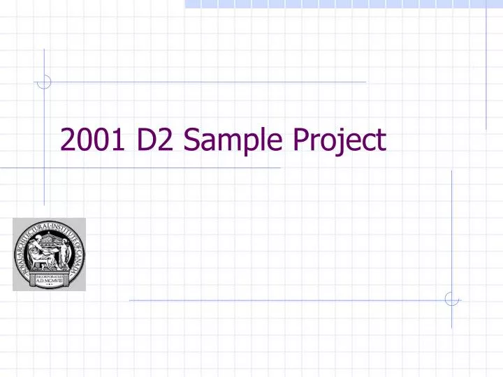 2001 d2 sample project