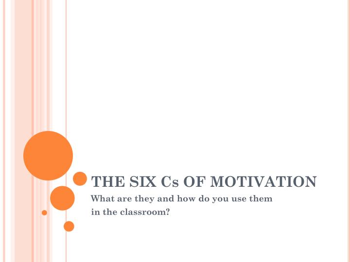 the six cs of motivation