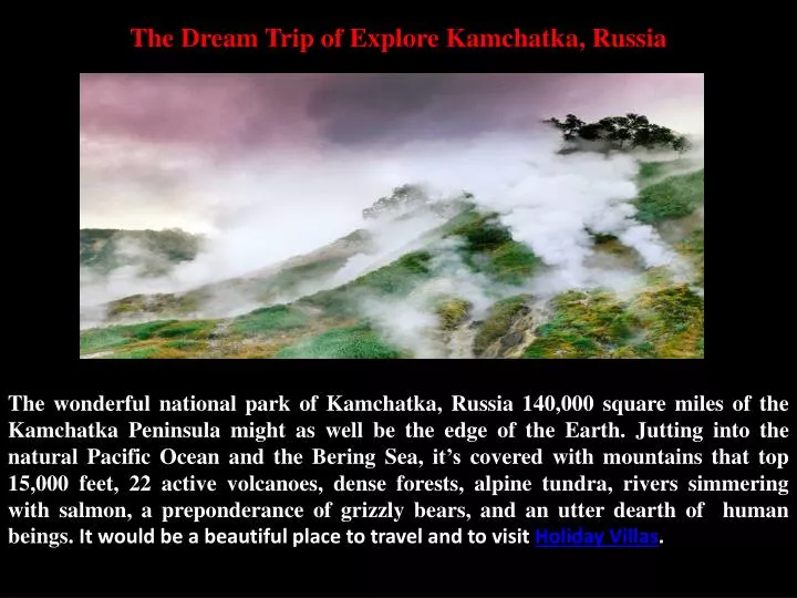the dream trip of explore kamchatka russia