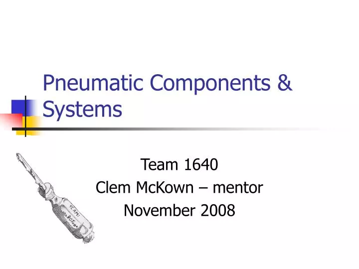 pneumatic components systems