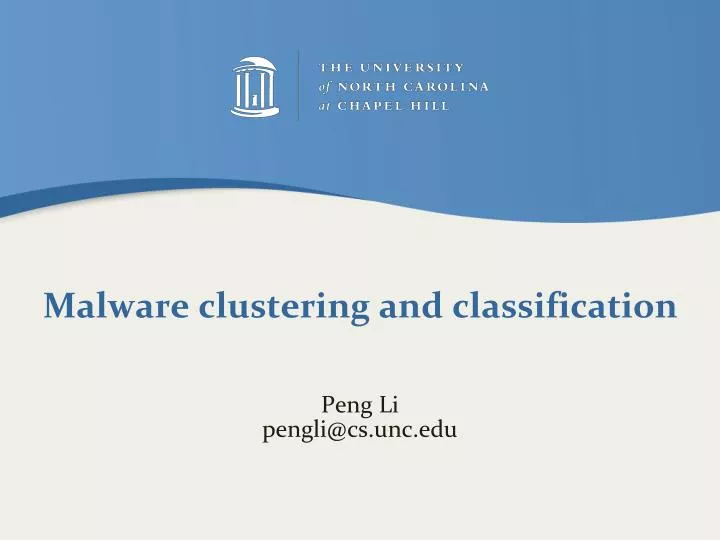 malware clustering and classification