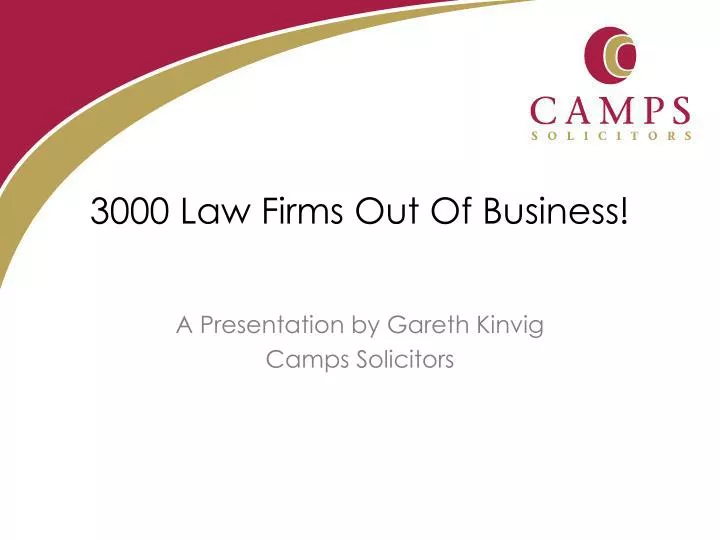 3000 law firms out of business