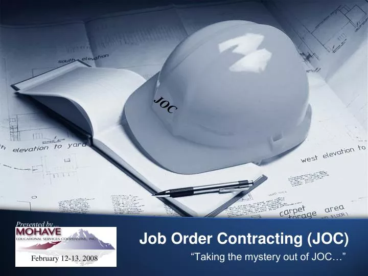 job order contracting joc