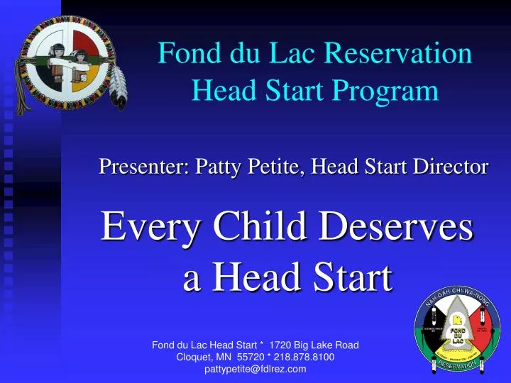 fond du lac reservation head start program