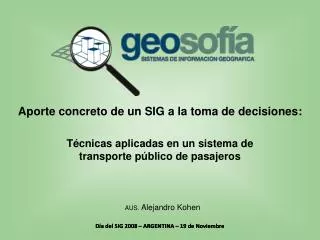 Día del SIG 2008 – ARGENTINA – 19 de Noviembre
