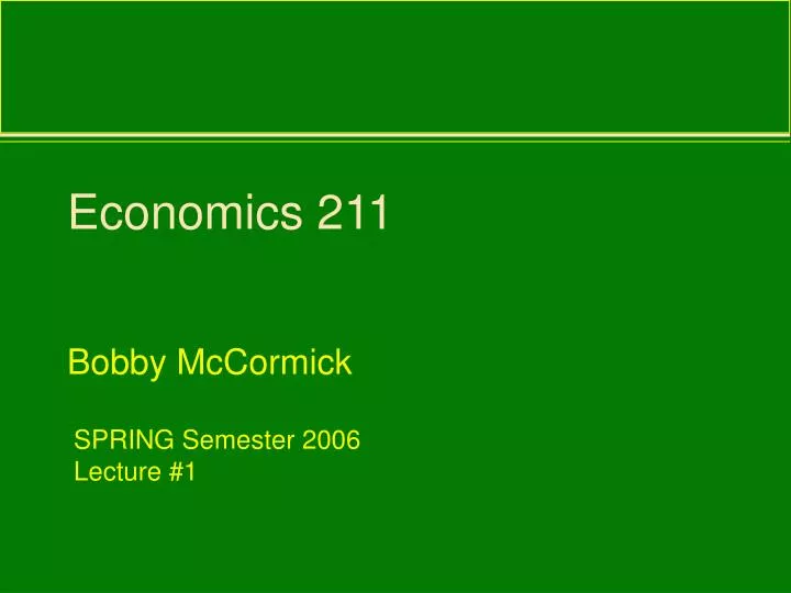 economics 211