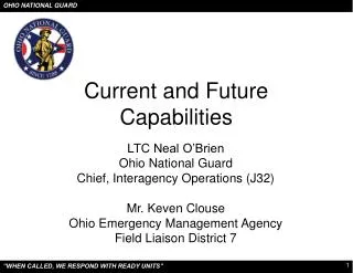 Current and Future Capabilities