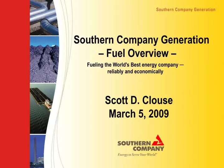 southern company generation fuel overview