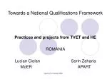 Towards a National Qualifications Framework