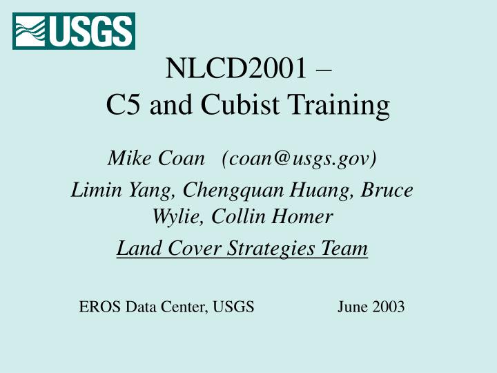 nlcd2001 c5 and cubist training