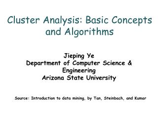 Cluster Analysis: Basic Concepts and Algorithms