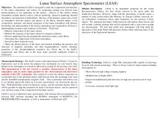 Lunar Surface Atmosphere Spectrometer (LSAS)