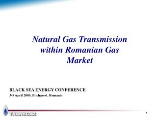 Natural Gas Transmission within Romanian Gas Market