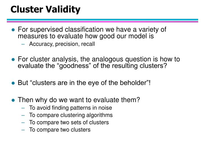 cluster validity