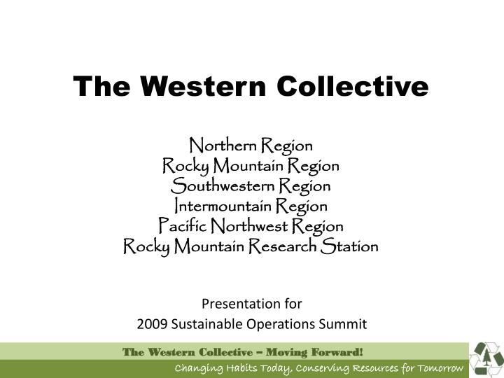 presentation for 2009 sustainable operations summit