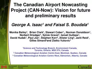 The Canadian Airport Nowcasting Project (CAN-Now): Vision for future and preliminary results