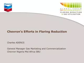 Chevron’s Efforts in Flaring Reduction