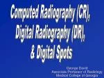 George David Associate Professor of Radiology Medical College of Georgia - slide 1