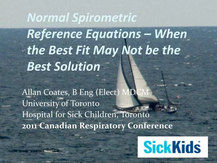 normal spirometric reference equations when the best fit may not be the best solution