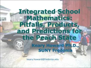 Integrated School Mathematics: Pitfalls, Products, and Predictions for the Peach State