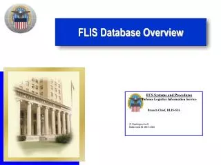FLIS Database Overview
