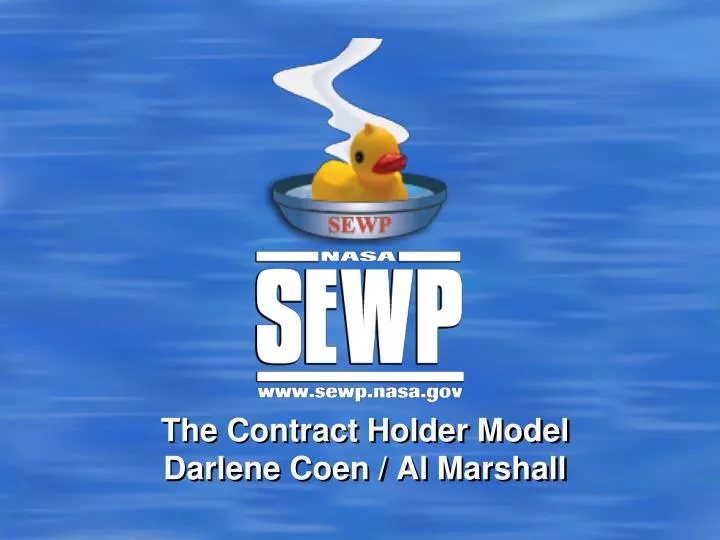 the contract holder model darlene coen al marshall