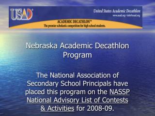 Nebraska Academic Decathlon Program
