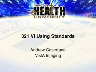 321 VI Using Standards