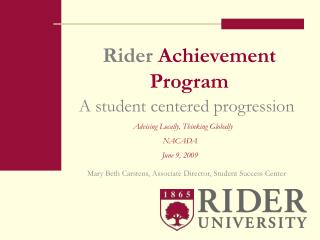 Rider Achievement Program