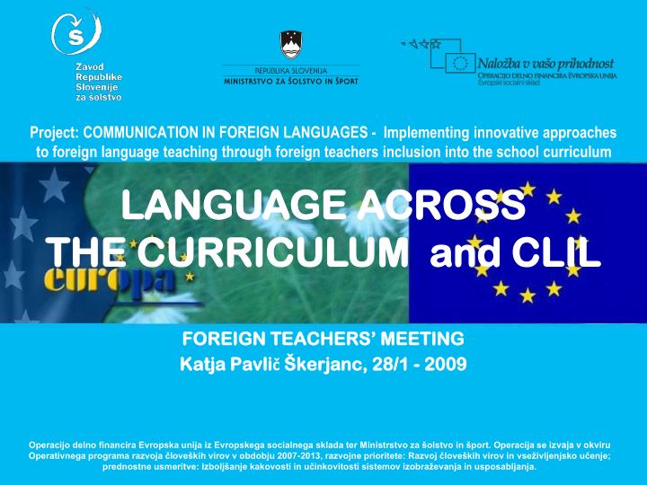 foreign teachers meeting katja pavli kerjanc 28 1 2009