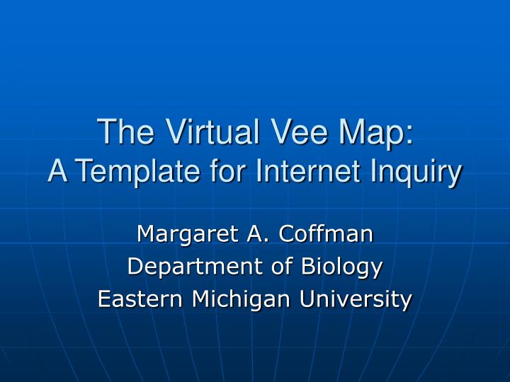 the virtual vee map a template for internet inquiry