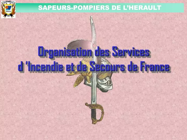 organisation des services d incendie et de secours de france