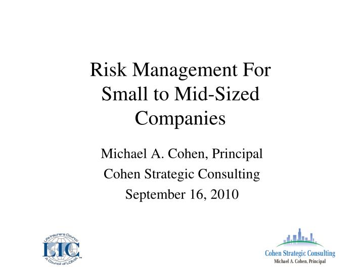 risk management for small to mid sized companies