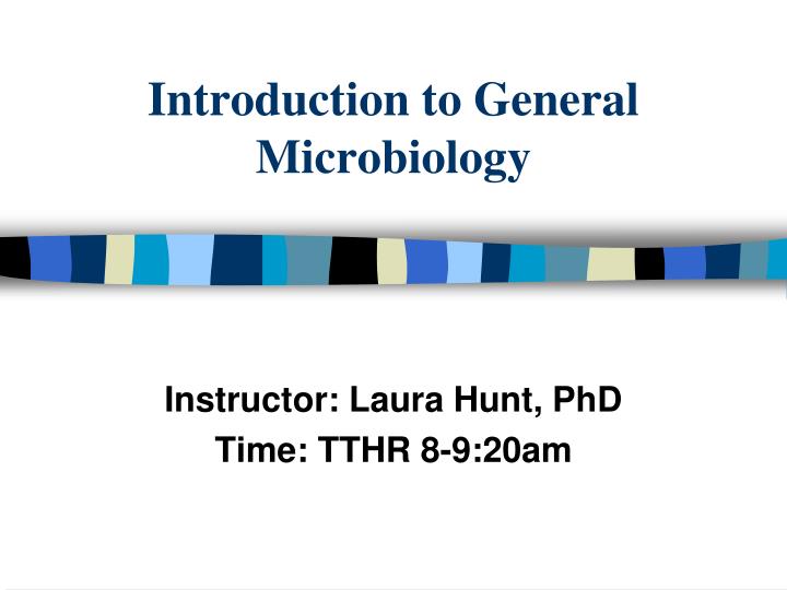 introduction to general microbiology