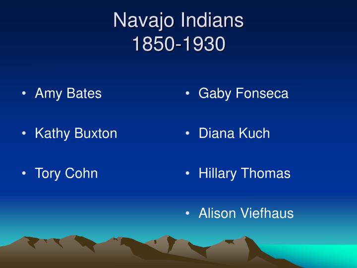 navajo indians 1850 1930