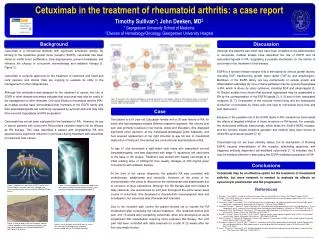 Cetuximab in the treatment of rheumatoid arthritis: a case report